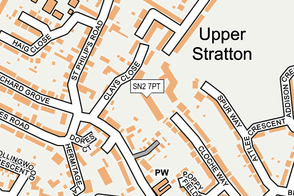 SN2 7PT map - OS OpenMap – Local (Ordnance Survey) SN2 7PT map - OS OpenMap – Local (Ordnance Survey)