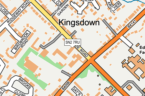 SN2 7RU map - OS OpenMap – Local (Ordnance Survey) SN2 7RU map - OS OpenMap – Local (Ordnance Survey)