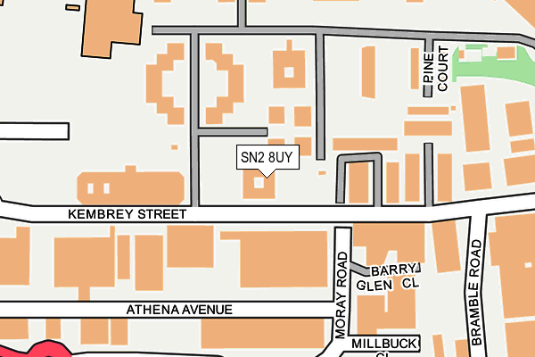 SN2 8UY map - OS OpenMap – Local (Ordnance Survey) SN2 8UY map - OS OpenMap – Local (Ordnance Survey)