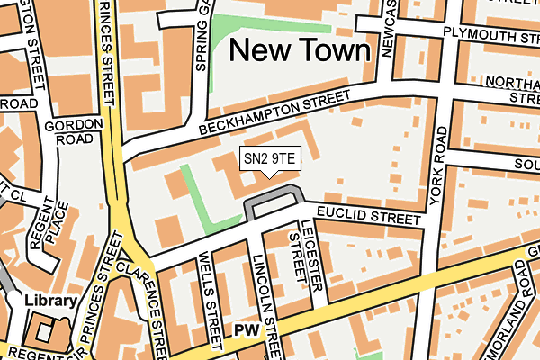 SN2 9TE map - OS OpenMap – Local (Ordnance Survey) SN2 9TE map - OS OpenMap – Local (Ordnance Survey)