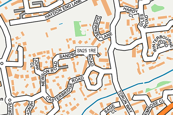 SN25 1RE map - OS OpenMap – Local (Ordnance Survey) SN25 1RE map - OS OpenMap – Local (Ordnance Survey)