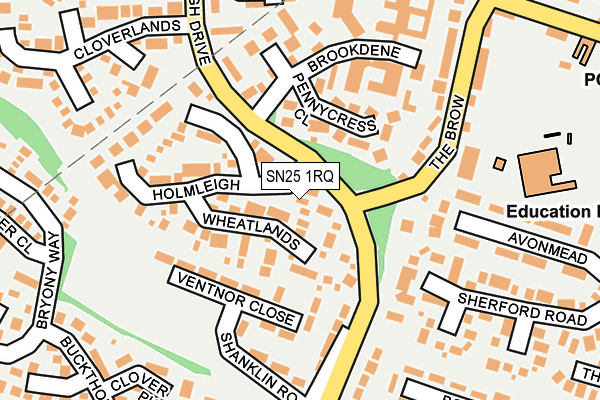 SN25 1RQ map - OS OpenMap – Local (Ordnance Survey) SN25 1RQ map - OS OpenMap – Local (Ordnance Survey)