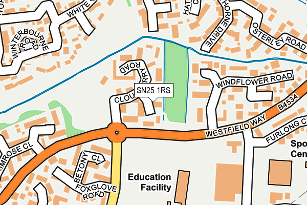 SN25 1RS map - OS OpenMap – Local (Ordnance Survey) SN25 1RS map - OS OpenMap – Local (Ordnance Survey)