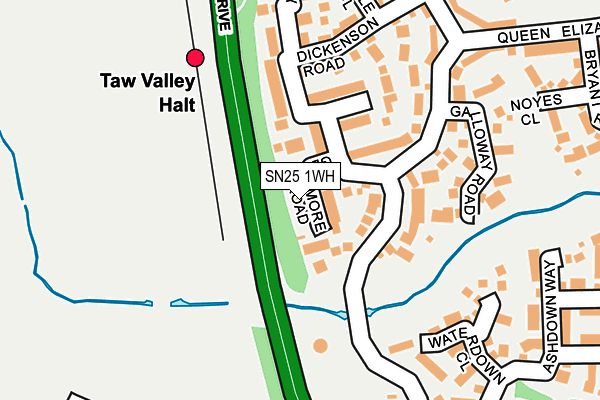SN25 1WH map - OS OpenMap – Local (Ordnance Survey) SN25 1WH map - OS OpenMap – Local (Ordnance Survey)