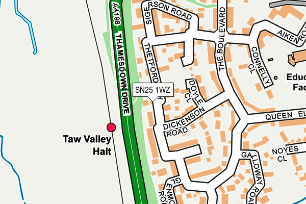 SN25 1WZ map - OS OpenMap – Local (Ordnance Survey) SN25 1WZ map - OS OpenMap – Local (Ordnance Survey)
