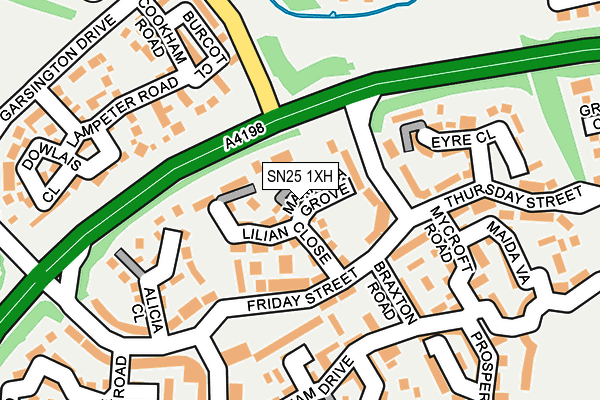 SN25 1XH map - OS OpenMap – Local (Ordnance Survey) SN25 1XH map - OS OpenMap – Local (Ordnance Survey)