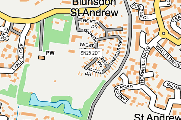 SN25 2DT map - OS OpenMap – Local (Ordnance Survey) SN25 2DT map - OS OpenMap – Local (Ordnance Survey)