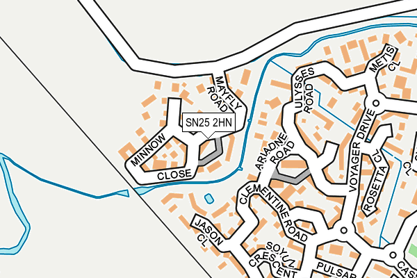 SN25 2HN map - OS OpenMap – Local (Ordnance Survey) SN25 2HN map - OS OpenMap – Local (Ordnance Survey)