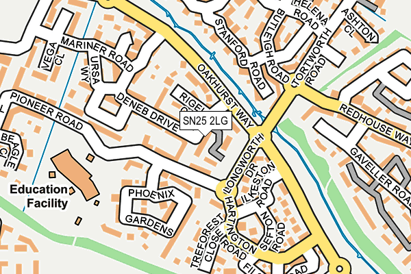 SN25 2LG map - OS OpenMap – Local (Ordnance Survey) SN25 2LG map - OS OpenMap – Local (Ordnance Survey)