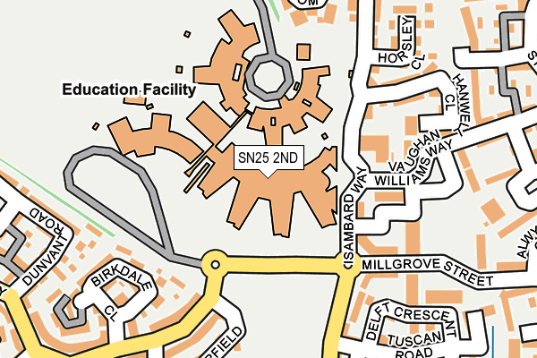 SN25 2ND map - OS OpenMap – Local (Ordnance Survey) SN25 2ND map - OS OpenMap – Local (Ordnance Survey)