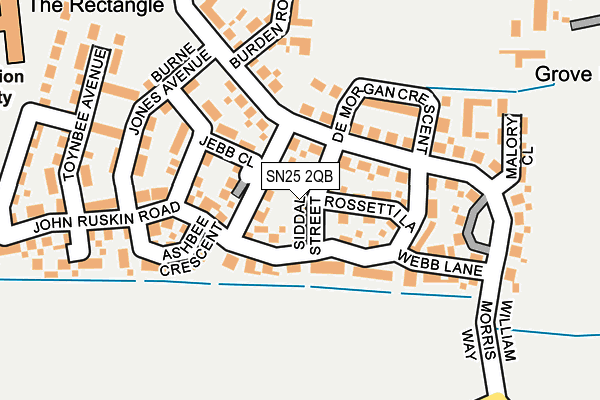 SN25 2QB map - OS OpenMap – Local (Ordnance Survey) SN25 2QB map - OS OpenMap – Local (Ordnance Survey)