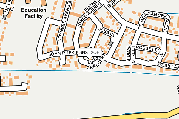 SN25 2QE map - OS OpenMap – Local (Ordnance Survey) SN25 2QE map - OS OpenMap – Local (Ordnance Survey)