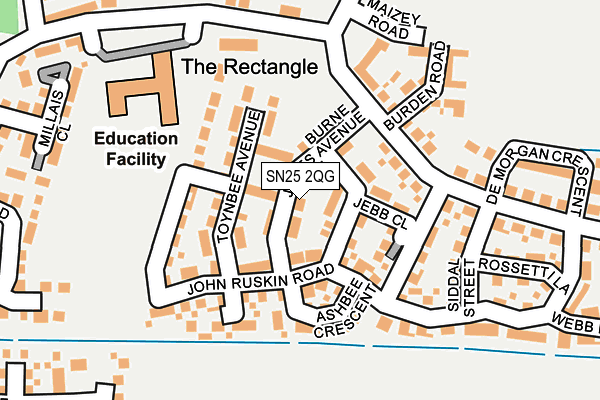 SN25 2QG map - OS OpenMap – Local (Ordnance Survey) SN25 2QG map - OS OpenMap – Local (Ordnance Survey)