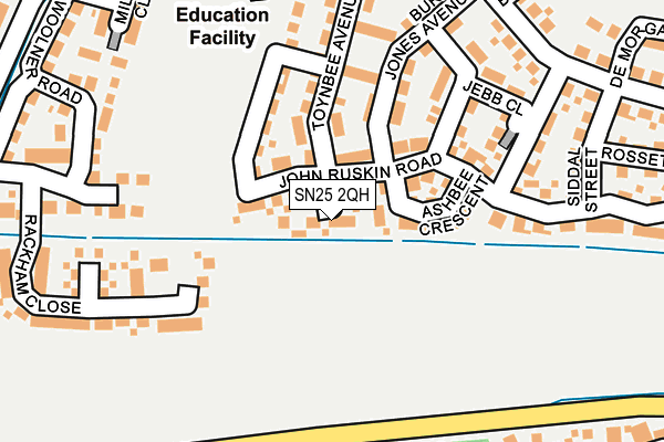 SN25 2QH map - OS OpenMap – Local (Ordnance Survey) SN25 2QH map - OS OpenMap – Local (Ordnance Survey)