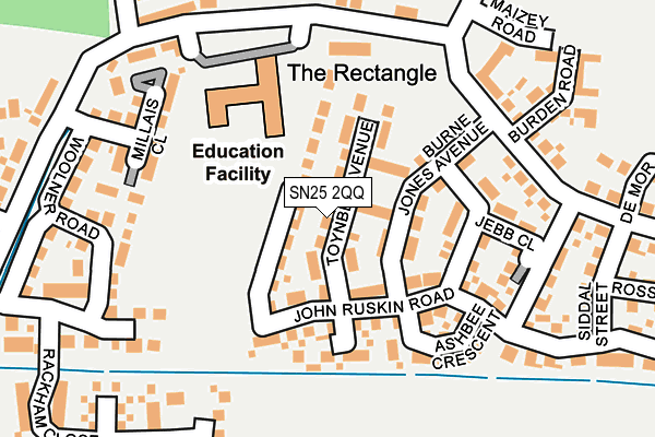 SN25 2QQ map - OS OpenMap – Local (Ordnance Survey) SN25 2QQ map - OS OpenMap – Local (Ordnance Survey)