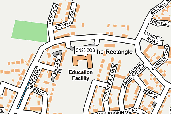 SN25 2QS map - OS OpenMap – Local (Ordnance Survey) SN25 2QS map - OS OpenMap – Local (Ordnance Survey)