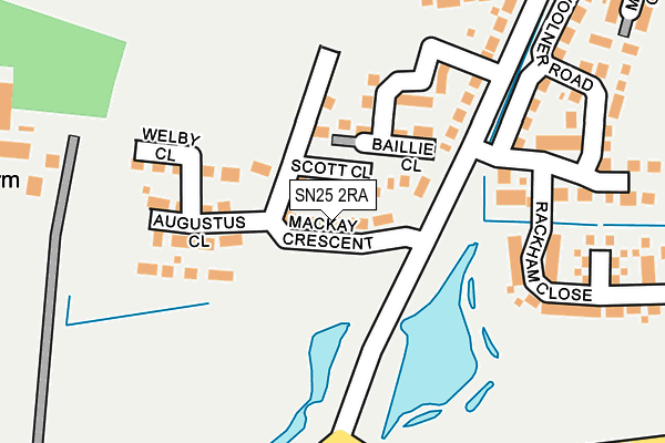 SN25 2RA map - OS OpenMap – Local (Ordnance Survey) SN25 2RA map - OS OpenMap – Local (Ordnance Survey)