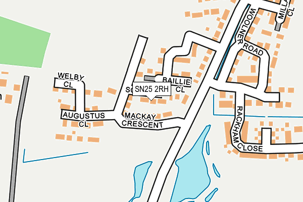 SN25 2RH map - OS OpenMap – Local (Ordnance Survey) SN25 2RH map - OS OpenMap – Local (Ordnance Survey)