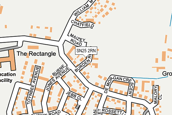 SN25 2RN map - OS OpenMap – Local (Ordnance Survey) SN25 2RN map - OS OpenMap – Local (Ordnance Survey)
