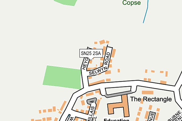 SN25 2SA map - OS OpenMap – Local (Ordnance Survey) SN25 2SA map - OS OpenMap – Local (Ordnance Survey)