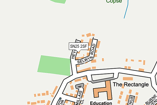 SN25 2SF map - OS OpenMap – Local (Ordnance Survey) SN25 2SF map - OS OpenMap – Local (Ordnance Survey)