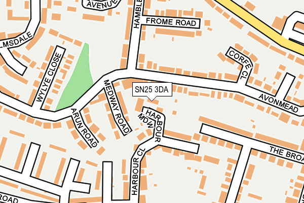 SN25 3DA map - OS OpenMap – Local (Ordnance Survey) SN25 3DA map - OS OpenMap – Local (Ordnance Survey)