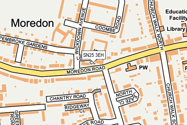 SN25 3EH map - OS OpenMap – Local (Ordnance Survey) SN25 3EH map - OS OpenMap – Local (Ordnance Survey)