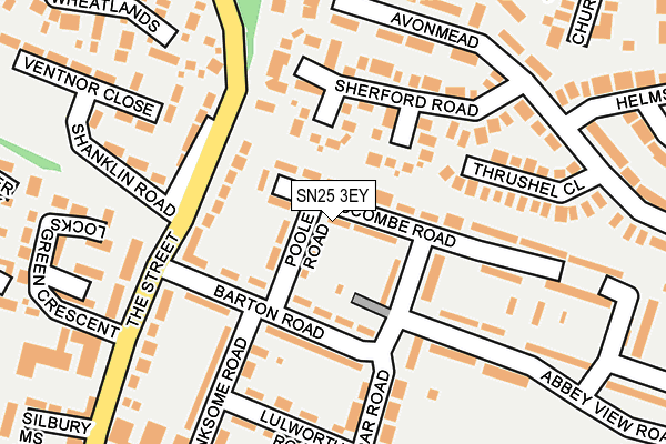 SN25 3EY map - OS OpenMap – Local (Ordnance Survey) SN25 3EY map - OS OpenMap – Local (Ordnance Survey)