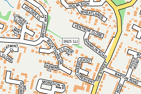 SN25 3JJ map - OS OpenMap – Local (Ordnance Survey) SN25 3JJ map - OS OpenMap – Local (Ordnance Survey)