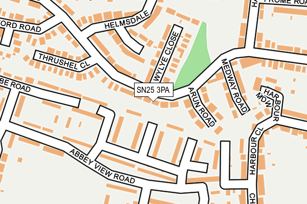 SN25 3PA map - OS OpenMap – Local (Ordnance Survey) SN25 3PA map - OS OpenMap – Local (Ordnance Survey)