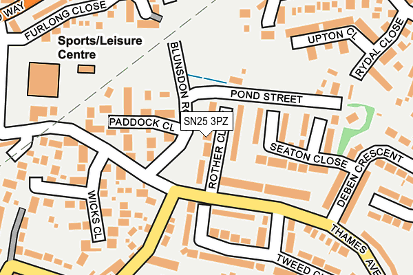 SN25 3PZ map - OS OpenMap – Local (Ordnance Survey) SN25 3PZ map - OS OpenMap – Local (Ordnance Survey)