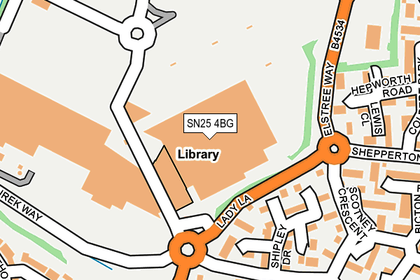 SN25 4BG map - OS OpenMap – Local (Ordnance Survey) SN25 4BG map - OS OpenMap – Local (Ordnance Survey)