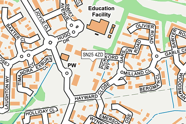 SN25 4ZD map - OS OpenMap – Local (Ordnance Survey) SN25 4ZD map - OS OpenMap – Local (Ordnance Survey)