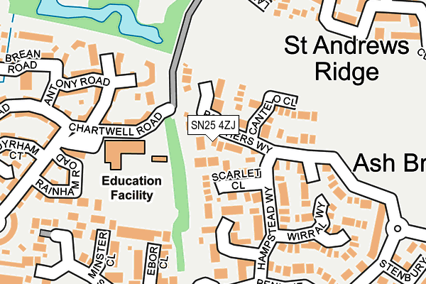SN25 4ZJ map - OS OpenMap – Local (Ordnance Survey) SN25 4ZJ map - OS OpenMap – Local (Ordnance Survey)