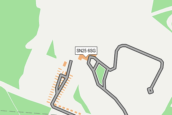 SN25 6SG map - OS OpenMap – Local (Ordnance Survey) SN25 6SG map - OS OpenMap – Local (Ordnance Survey)