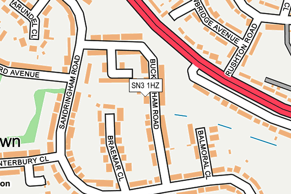 SN3 1HZ map - OS OpenMap – Local (Ordnance Survey) SN3 1HZ map - OS OpenMap – Local (Ordnance Survey)