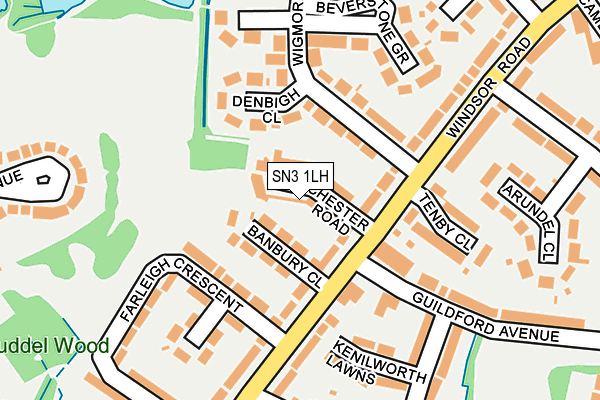 SN3 1LH map - OS OpenMap – Local (Ordnance Survey) SN3 1LH map - OS OpenMap – Local (Ordnance Survey)