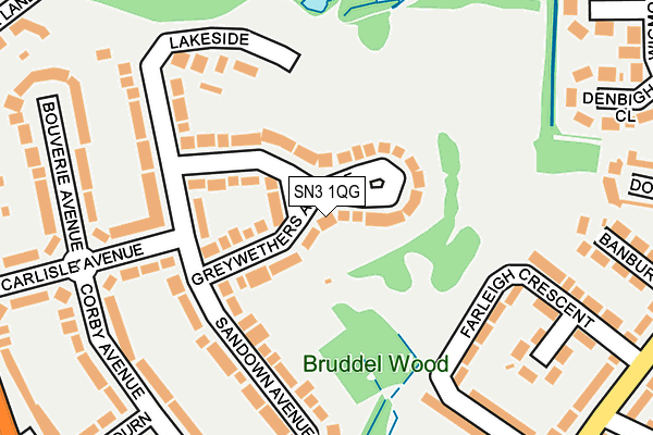 SN3 1QG map - OS OpenMap – Local (Ordnance Survey) SN3 1QG map - OS OpenMap – Local (Ordnance Survey)