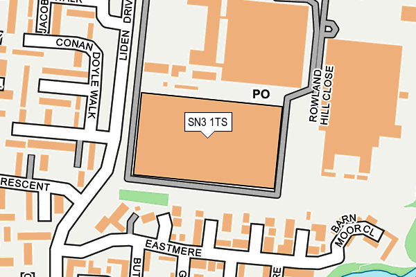 SN3 1TS map - OS OpenMap – Local (Ordnance Survey) SN3 1TS map - OS OpenMap – Local (Ordnance Survey)