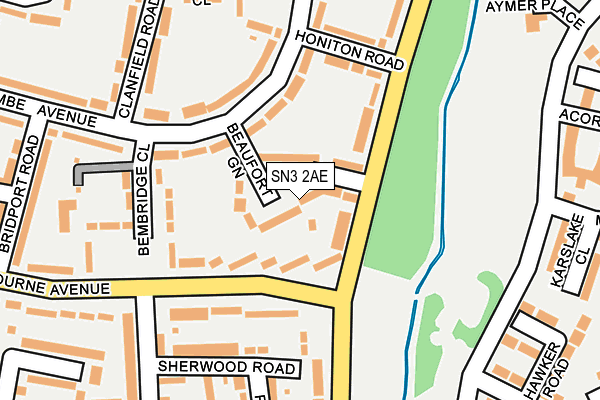 SN3 2AE map - OS OpenMap – Local (Ordnance Survey) SN3 2AE map - OS OpenMap – Local (Ordnance Survey)