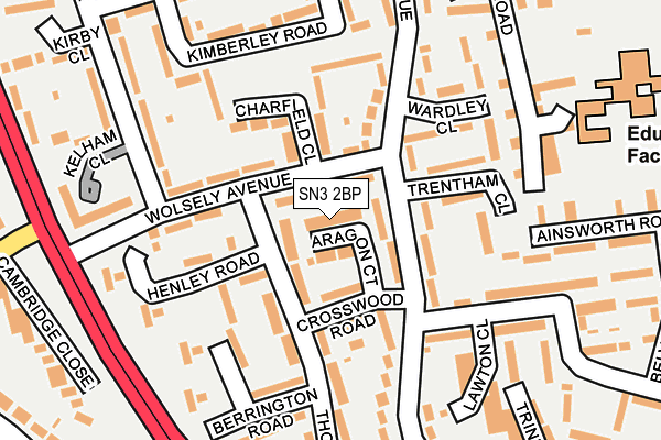 SN3 2BP map - OS OpenMap – Local (Ordnance Survey) SN3 2BP map - OS OpenMap – Local (Ordnance Survey)
