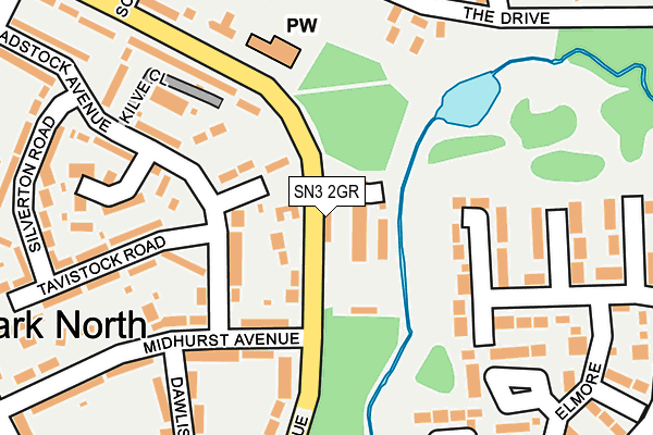 SN3 2GR map - OS OpenMap – Local (Ordnance Survey) SN3 2GR map - OS OpenMap – Local (Ordnance Survey)