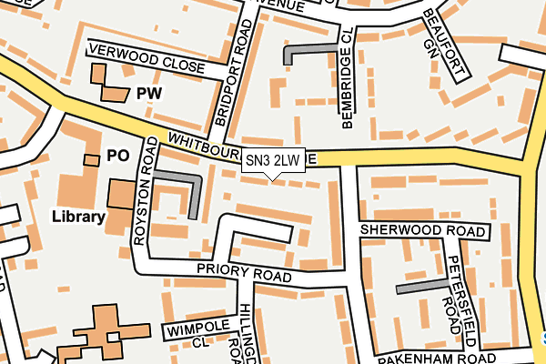 SN3 2LW map - OS OpenMap – Local (Ordnance Survey) SN3 2LW map - OS OpenMap – Local (Ordnance Survey)