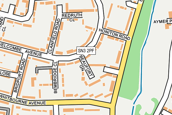 SN3 2PF map - OS OpenMap – Local (Ordnance Survey) SN3 2PF map - OS OpenMap – Local (Ordnance Survey)