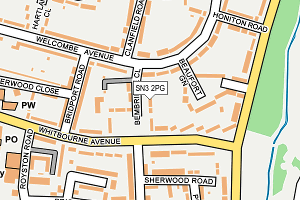SN3 2PG map - OS OpenMap – Local (Ordnance Survey) SN3 2PG map - OS OpenMap – Local (Ordnance Survey)