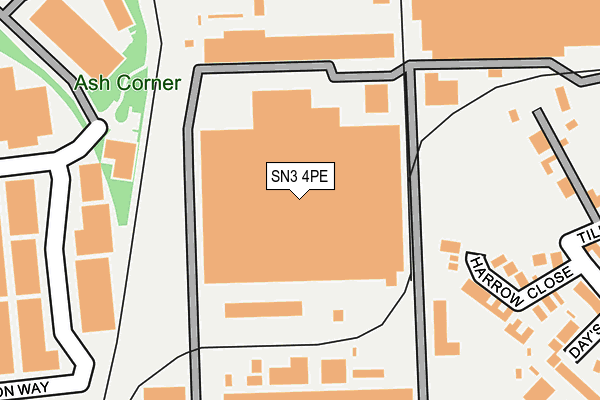 SN3 4PE map - OS OpenMap – Local (Ordnance Survey) SN3 4PE map - OS OpenMap – Local (Ordnance Survey)