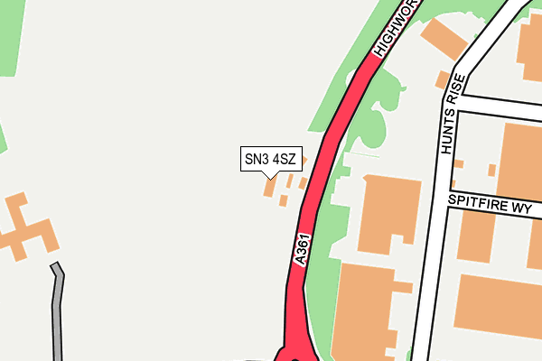 SN3 4SZ map - OS OpenMap – Local (Ordnance Survey) SN3 4SZ map - OS OpenMap – Local (Ordnance Survey)