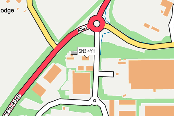 SN3 4YH map - OS OpenMap – Local (Ordnance Survey) SN3 4YH map - OS OpenMap – Local (Ordnance Survey)
