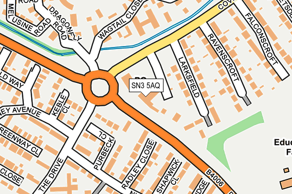 SN3 5AQ map - OS OpenMap – Local (Ordnance Survey) SN3 5AQ map - OS OpenMap – Local (Ordnance Survey)