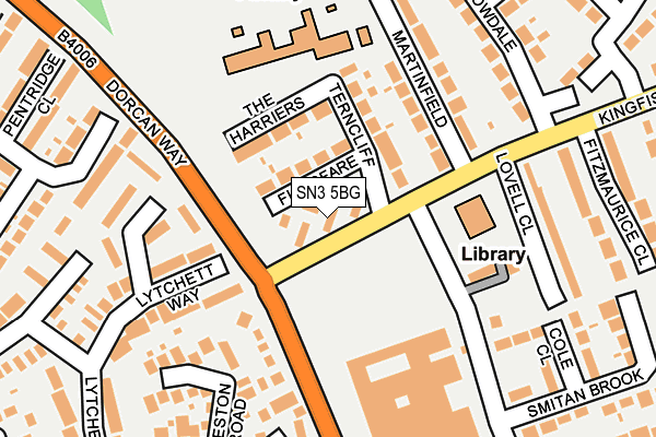 SN3 5BG map - OS OpenMap – Local (Ordnance Survey) SN3 5BG map - OS OpenMap – Local (Ordnance Survey)